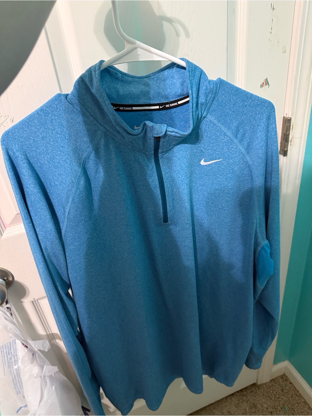 Nike Blue Dri-FIT Quarter-Zip Pullover